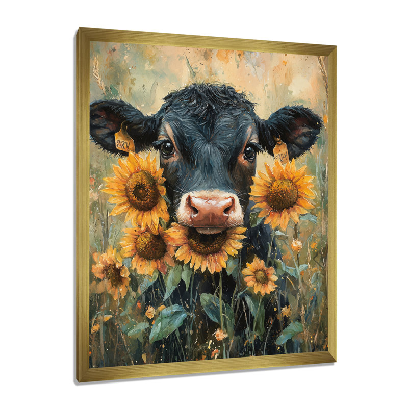 Donzel - Animals Wall Art Prints, 40" H x 30" W, Single Picture Framed Print, Gold