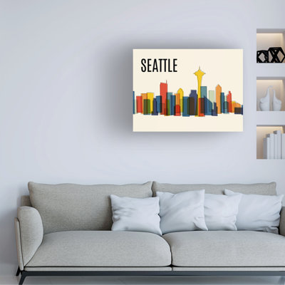 Paysage urbain moderne Mid-Century de Seattle