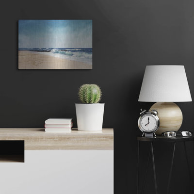 «Atlantic Waves» par Dirk Wustenhagen, art mural en métal, 24 po x 16 po