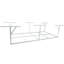 Support de rangement en métal blanc 4 x 8 pi, 600 lb Chargement, réglable de 22 po à 40 po pour maximiser les articles inutilisés