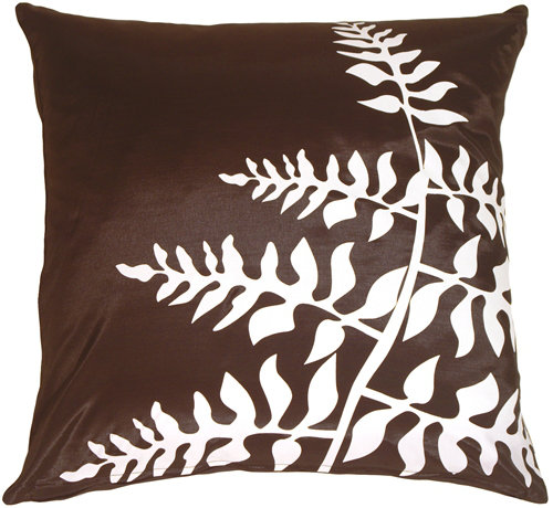 Coussin de lit Marion, Brun / Blanc