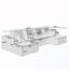 Canapé modulaire rembourré en U-129460640