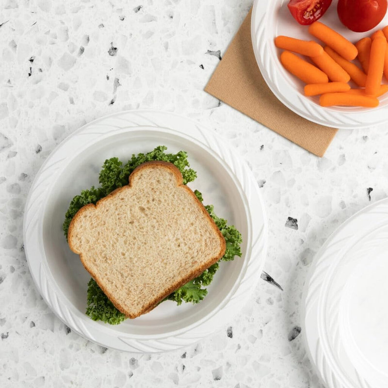 Disposable Salad Plate, Set of 100