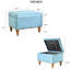 Pavillon bleu avec cadre - Meuble de rangement longue durée en velours-286865017