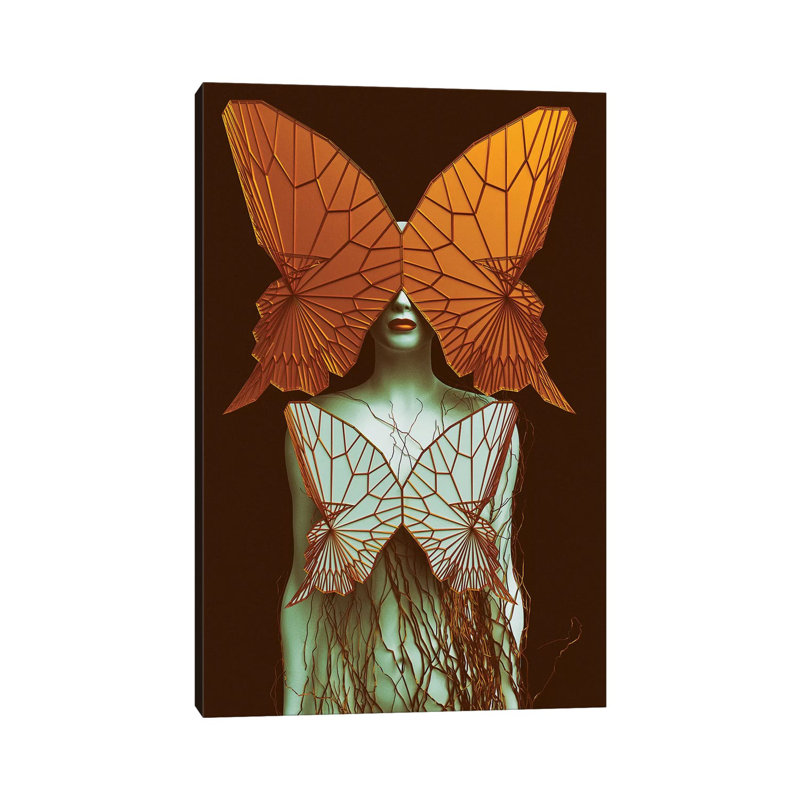 Transformation II - impression d'art graphique, Aucun mat, H 40 po x l 26 po x P 1,5 po, Toile tendue