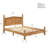 Alcott Hill Farmhouse Solid Wood Platform Bed Frame with Headboard, Rustic Pinewood Panel Bed with Chunky Sturdy Posts, No Box Spring Required-1162192883