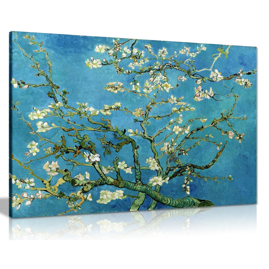 Blossoming Almond Tree by Vincent Van Gogh - Wrapped Canvas Painting