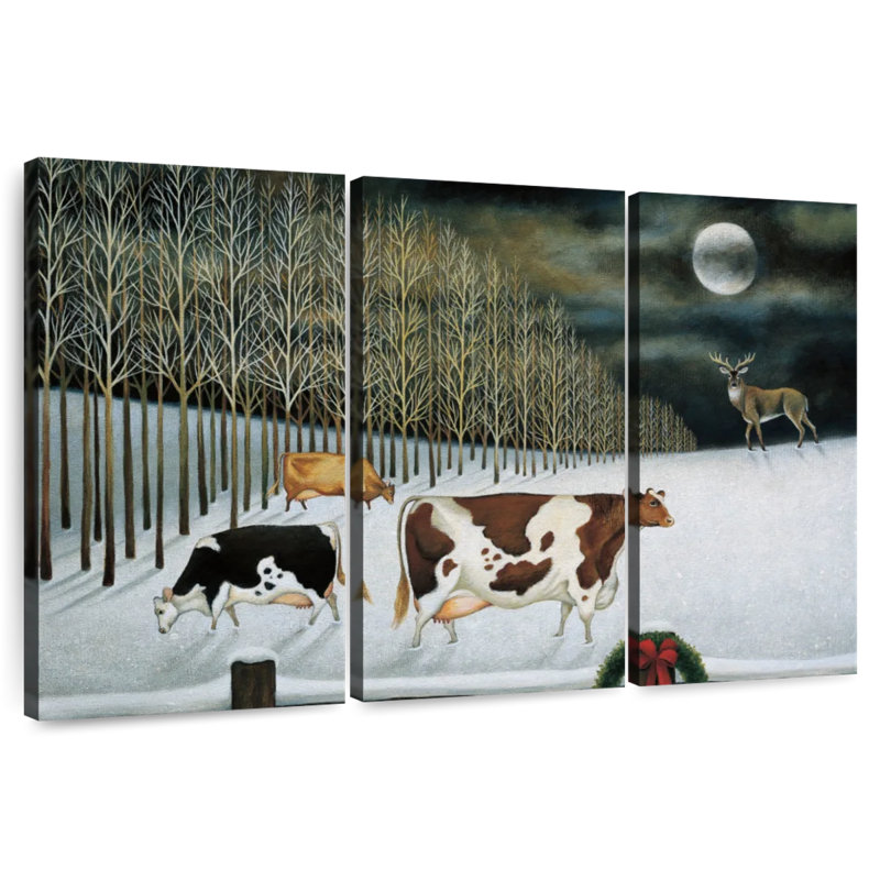 Clair de lune d'hiver Alvord, H 48 po x l 74 po