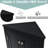 Modern Black Triangle Bathroom Cabinet With Adjustable Shelves & Elegant Look For Home Organization-1959349269