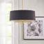 Presidio 5-Light Dimmable Chandelier with Drum-shaped Fabric Shade & Adjustable Height-56472613