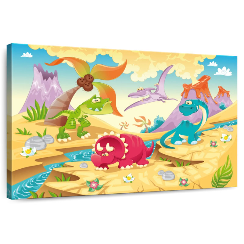 Caricature de dinosaures Ashelle, H 34 po x l 51 po