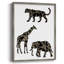 Reproduction encadrée d'animaux en safari ornementaux III-1772161238