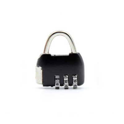 Cadenas à code de sécurité à 3 chiffres pour valise de bagage de voyage, casier scolaire