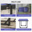 Table de tennis de table compacte pliable d'intérieur / extérieur