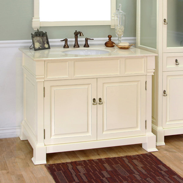 Off white bathroom vanity clearance