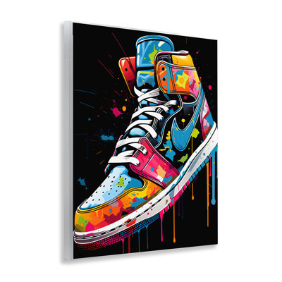 Plaque murale graffiti sur plaque noire, design by Creative Studio