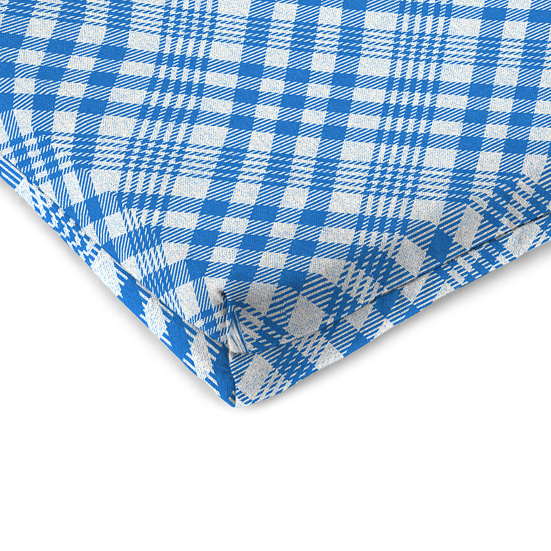 Outdoor Seat/Back Cushion, Blue Striped
