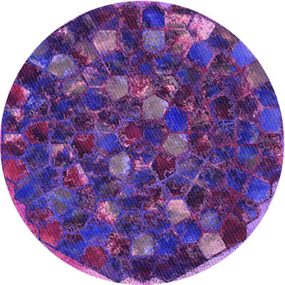 Tapis mauve en laine
