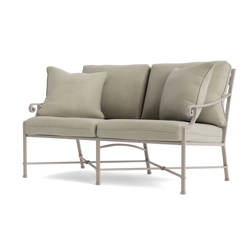 Venetian Outdoor 2 - Seat Loveseat, Dove, Fusion Charcoal