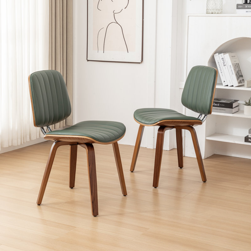 Sabrena Upholstered Dining Chair, Green