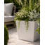 Daisy Square Stone Effect Planter Pot, Indoor and Outdoor Plant Pot, Frost Resistant with Drainage Hole-322213145-322213150