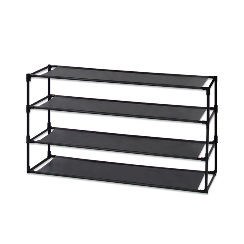 Simple Assembly 3 Tiers 15 Pair Stackable Shoe Rack