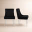 Chaise d'appoint rembourrée en velours avec pieds argentés -2078051679-2076929128