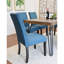 6 ensembles de salle à manger: table en épingle recouverte de tissu, 4 chaises et banc, surface en pin foncé, rectangulaire, sièges 6 dans la pièce 6: apparence du siège rembourré, pour