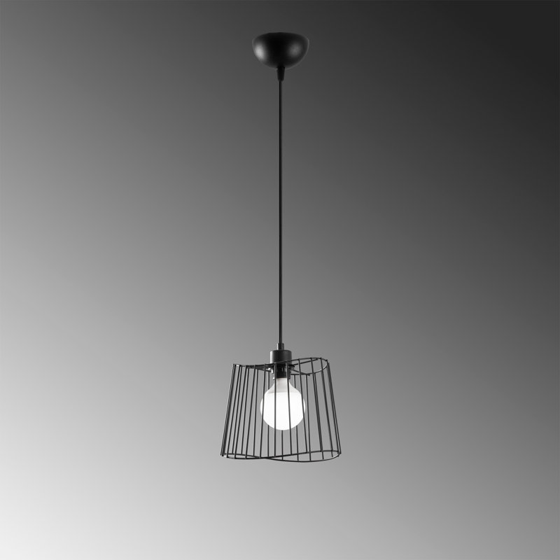Luminaire suspendu géométrique simple à 1 lumière