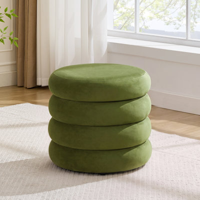Leiani Modern 49.5cm W Round Upholstered Storage Ottoman with Hidden Storage for Living Room and Bedroom