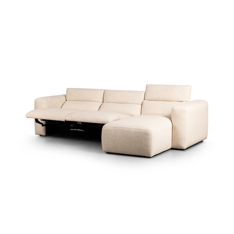 Radley 3 - Piece Upholstered Sectional, Right Hand Facing, Antigo Natural Polyester Blend