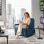Upholstered Flannel Armchair