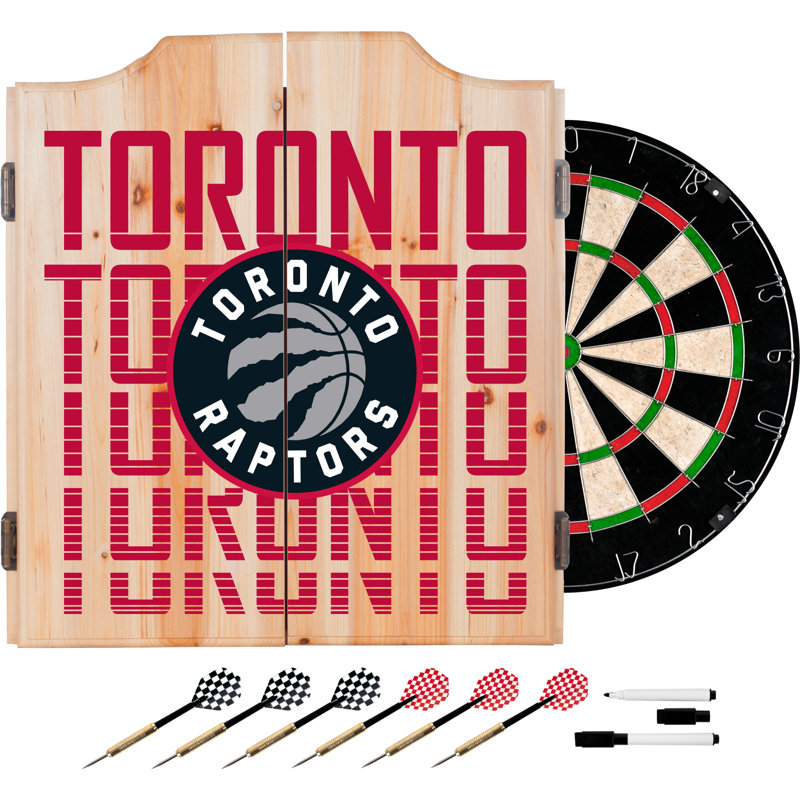 Ensemble de jeu de fléchettes et d'armoires NBA City, Raptors de Toronto