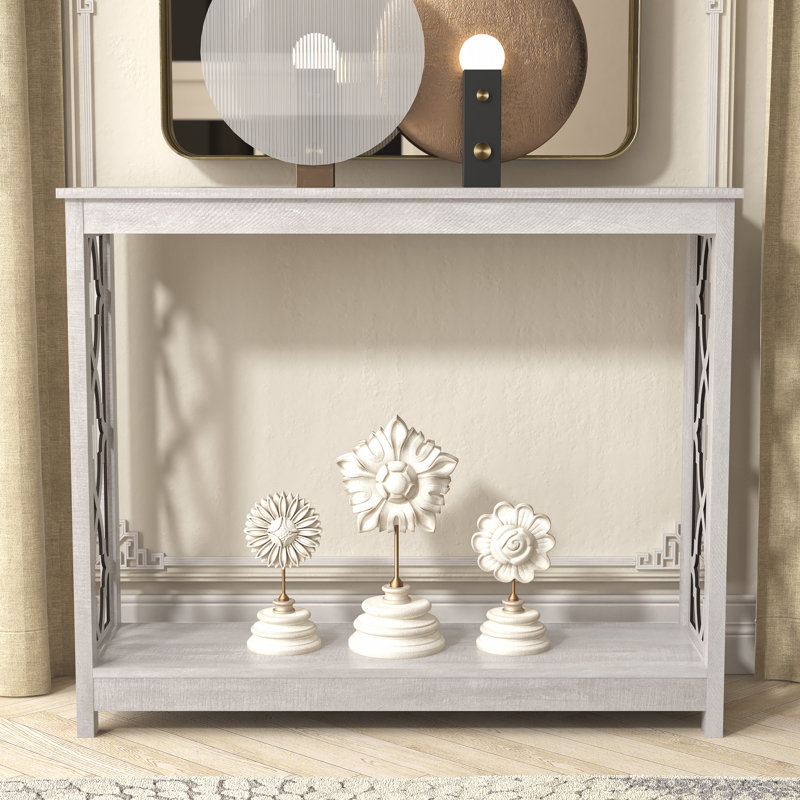 Chessani 38'' Console Table, Light Gray