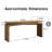 65'' Long Console Table For Entryway-474473681