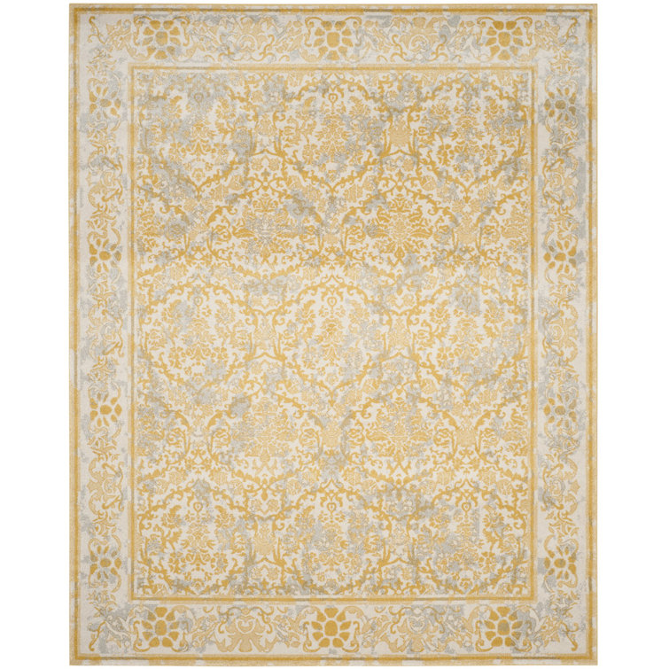 Tapis ivoire / doré Aquene