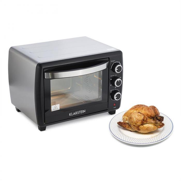 Klarstein Omnichef Toaster Oven with Rotisserie, Black