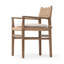 Hamlin Dining Armchair With Cushion-Double Twisted Paper Cord