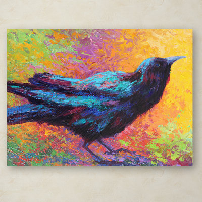 Kucera 'Crow 5' Print on Wrapped Canvas