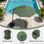  Auvent de remplacement pour parasol de table à 8 nervures de patio-777865699