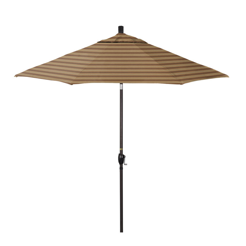 Parasol de marché 9 pi Ayomipo, Sunbrella AA Davidson bois rouge