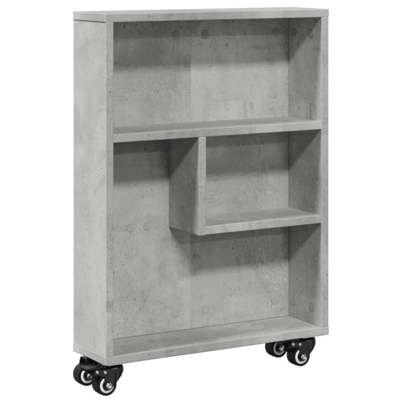 Ricaria 68cm H x 48cm W Bookcase, Concrete grey