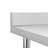vidaXL Kitchen Work Table with Backsplash 23.6"x23.6"x36.6" Stainless Steel-50904588