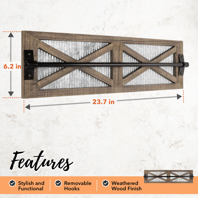 Rectangle Wall Mounted Pot Rack