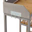 Table de patio pour l'extérieur en bois avec évier, banc de jardin avec tablette