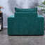 Chaises d'appoint spacieuses en chenille, style moderne ergonomique pour la maison