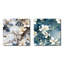 Stowmarket - Ensemble de 2 collages carrés botaniques abstraits-101845059-101845058