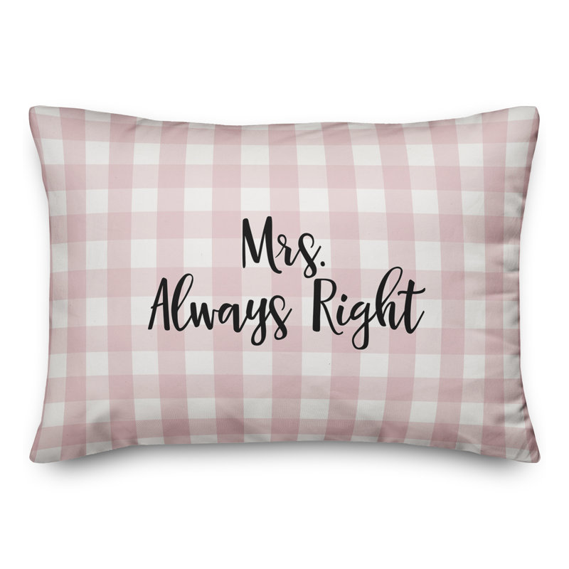  Coussin Mme. Always Right, Noir / Rose