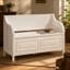 Banc de rangement rustique multifonctionnel