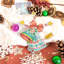 Jouet d'arbre de Noël. Toile en plastique, ensemble de point de croix T-06C